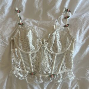 For love and lemons Chantilly lace bustier